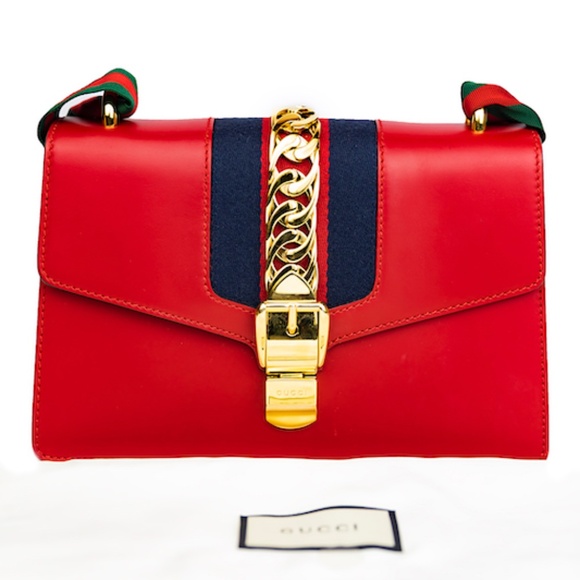 ❌SOLD❌Gucci Medium Sylvie Bag Red - Picture 1 of 13